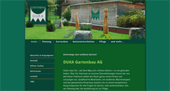 Desktop Screenshot of duka-gartenbau.ch